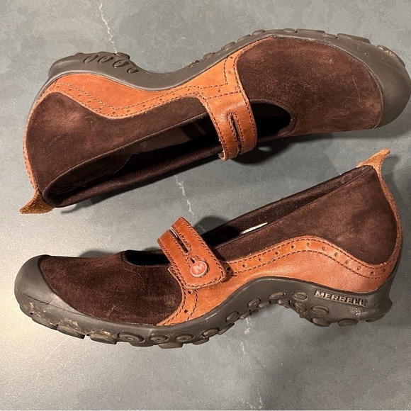 Merrell sz 7.5 Plaza Bandeau espresso suede Maryjane shoes - Picture 7 of 16